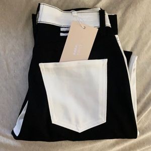 Black and White Jeans